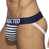 Addicted Jock Strap Sailor Stripes Rouge XL