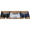 Addicted Lot de 3 Boxers Courts Mesh Push Up Blanc - Bleu Marine L