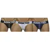 Addicted Lot de 3 Jock Straps Mesh Push Up Blanc - Marine - Noir XS