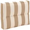 CAMIF Dossier coussin palette en polyester rayure beige 60 x 50 cm