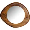 Kodu Miroir en bois de mangue marron 50x2x44 cm