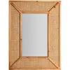 Kodu Miroir en rotin marron 60x4x80 cm
