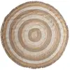 Kodu Tapis en jute nounces marron 220x220x1 cm