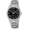Montre Festina F20437-4 - CLASSIQUE Dateur Acier Argenté Cadran Noir Homme