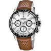 Festina Festina Chrono Timeless Montre Homme Acier Cuir Marron F20561/1