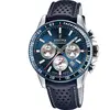 Festina Festina Timeless Montre Homme Chrono Acier Cuir Bleu F20561/2