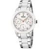 Montre Femme Festina F20497-1 - Bracelet Acier et Céramique Blanc