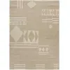 Atticgo Tapis géométrique beige, 80x150 cm