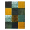 Atticgo Tapis géométrique blau/jaune 140x200 cm