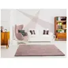 MOMA Tapis intérieur rose poudré rectangulaire shaggy uni ALPACA 60 x 100 cm