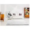 MOMA Tapis intérieur ATTICGO blanc rectangulaire shaggy uni 140x200 cm ALPACA