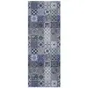 Atticgo Tapis de cuisine dessins bohème intérieur bleu, 52 x 200 cm SPRINTY