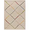 Atticgo Tapis ethnique blanc 80 x 150 cm