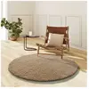 MOMA Tapis intérieur lin rectangulaire uni NORGE 130 x 130 cm