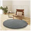 MOMA Tapis intérieur argent rectangulaire uni NORGE 130 x 130 cm