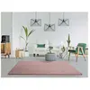 Tapis intérieur ATTICGO rose rectangulaire shaggy uni 120x180 cm FOX