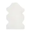 Atticgo - Tapis Shaggy Uni Lavable En Machine Fox Blanc 60x90 Cm