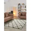 Tapis shaggy uni intérieur blanc, 140 x 200 cm 43775