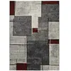 Tapis intérieur ATTICGO gris rectangulaire moderne 80x150 cm DREAMS
