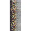 Atticgo Tapis de cuisine lavable fleurs multicolore 52x200 cm