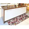 Tapis de cuisine dessins avec des fleurs multicolore 52x100 cm