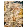 Atticgo Tapis abstrait à poils courts avec des tons cuivrés, 160x230 cm