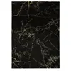 Tapis intérieur ATTICGO noir rectangulaire abstrait 80x150 cm GOLD