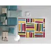 Atticgo Tapis à motifs géométriques multicolores, 80x150 cm