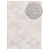 Atticgo Tapis avec des textures neutres en blanc,  200x290 cm ESTILO