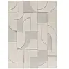 MOMA Tapis intérieur ATTICGO crème rectangulaire géométrique 160x230 cm LENA