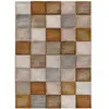 MOMA Tapis intérieur ATTICGO rouille rectangulaire géométrique 80x150 cm LENA
