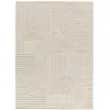 MOMA Tapis intérieur crème rectangulaire géometrique avec relief VERONA 120 x 170 cm