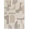MOMA Tapis intérieur crème rectangulaire géometrique avec relief VERONA 80 x 150 cm