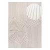 MOMA Tapis intérieur blanc rectangulaire scandinave avec relief DIENA 120 x 170 cm