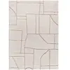 MOMA Tapis intérieur blanc rectangulaire scandinave avec relief DIENA 120 x 170 cm