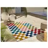 MOMA Tapis géométrique à relief extérieur-intérieur multicolore 120x170 cm
