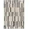 Atticgo Tapis shaggy aux textures mélangées argent, 80x150 cm