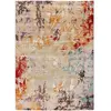 Atticgo Tapis design abstrait multicolore, 80x150 cm