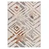Atticgo Tapis ethnique blanc/rouille/gris 80x150 cm