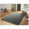MOMA Tapis intérieur anthracite rectangulaire shaggy uni ATLAS 60 x 120 cm