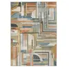 MOMA Tapis intérieur multicolore rectangulaire géométrique BLEIK 135 x 195 cm