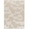 Atticgo Tapis géométrique avec relief intérieur blanc, 160 x 230 cm FLORA