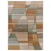 MOMA Tapis intérieur multicolore rectangulaire abstrait SORA 140 x 200 cm