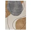 Atticgo Tapis aux formes organiques dans les tons beige et gris 160x230 cm
