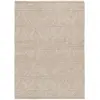 Atticgo Tapis ethnique en coton recyclé à relief beige, 120X170 cm