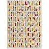 Atticgo Tapis shaggy géométrique à motifs multicouleur/blanc, 160x230 cm
