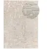 Atticgo Tapis abstrait à poils courts avec relief en tons crème, 200x290 cm