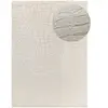 Atticgo Tapis moderne avec relief intérieur argent, 160 x 230 cm BARESA