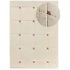 Atticgo Tapis shaggy géométrique intérieur rouille, 160 x 230 cm BRENDA