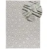 Tapis scandinave avec relief gris 152 x 235 cm 51026